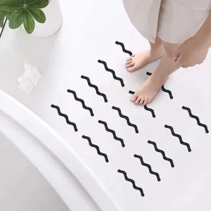Maty do kąpieli W kształcie paski bezpieczeństwa naklejki prysznicowe samoprzylepne przezroczyste wodoodporne taśmę domowe schody kuchenne bez poślizgu