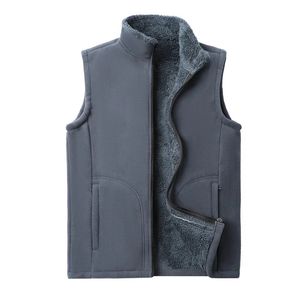 Plus Size Cashmere Men Sleeveless Vest Jackets Fashion Wool Male Cotton-Padded Coats Warm Waistcoats Clothing 8XL 240321