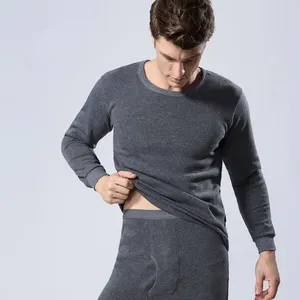 Mäns termiska underkläder 2024thermal män som är inställda för manliga vinterlånga Johns håller varm kostym innerkläder kläder