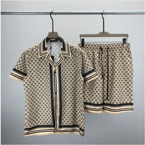 Modedesigner Hawaii Beach Casual Shirt Summer Set Men's Business Shirt Short Sleeved Top Loose Fitting Shirt Asian Size M-XXXL Z60