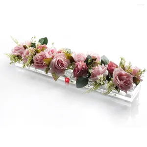 Vasi di fiori vaso moderno decorativo utile per pianta utile ampio applicazione box rettangolare acrilico