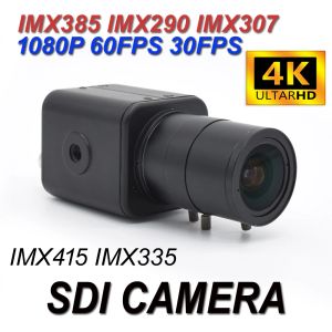 Kameror 4K IMX385 IMX290 IMX307 Industrial CCTV HDSDI Exsdi 60fps 8MP 5MP 1080P Säkerhet Mini Broadcast Box SDI Camera Medical Live