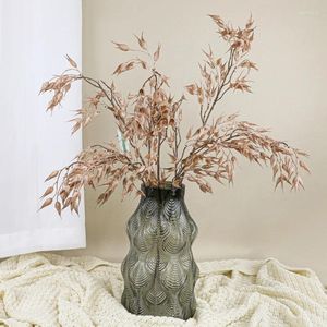 Fiori decorativi bell'orecchio di avena OAR GRAZIE DEGORAZIONI Ringraziamento pianta falsa artificiale Salia lunga soggiorno per ornamenti di simulazione fai -da -te grana