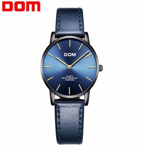 DOM Ultra Thin Ladies Watch Brand Luxus Frauen Watschen Waterdose Roségold Edelstahl Quarz Armband Uhr Femme G36BL1MT2021512