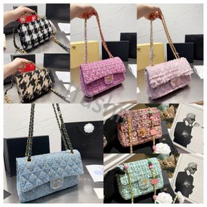 2024 Designer Bag Channells New Woolen Candy Designer Chain Bag Versatile Womens Bag Single Shoulder Crossbody