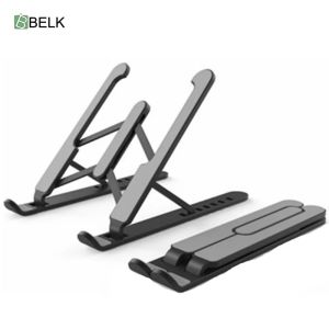 Stand Belk Laptop Stand Foldbar Laptop Holder NonSlip Justerbar Desktop Notebook Stands for Tablet Book Pro Air iPad Pro Dell HP