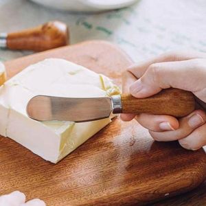 Knivar Creative Standing Butter Knife Mini Cream Cheese Spreader Bear Söta tassar målade trädbevuxna handtag frukt sylt som sprider kniv