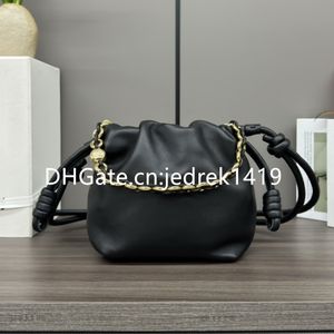 Flamenco Chain axelväska designer crossbody väska nappa fårskinn handväska 10a toppkvalitet casual daglig slitage arbetskoppling hobo väska kvinna lyxig dragkammare mjuk handväska