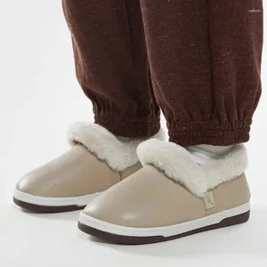 Slippers 2024 Winter Women Boots espessos, sola punholina punhada chinelo quente plataforma interior macia e macia