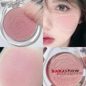 Dual Gradient Blush Highlights Natural Nude Makeup Brightening Cheek Purple Blue Female Niche Brand 240322