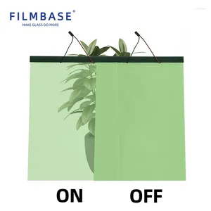 Window Stickers FILMBASE Self-adhesive Custom-made Pdlc Film Green Smart Color Glass For Sliding Door Or