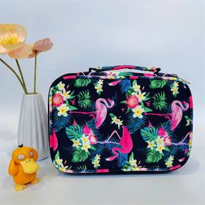 Casos kawaii lápis case school Organizer Things 72 Slots Pencilcase Supplies for Girls Stationery Box de grande capacidade para caneta flamingo