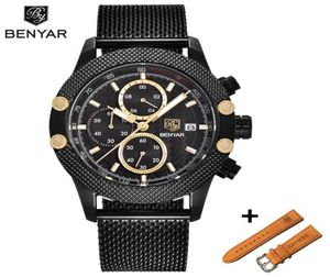 Benyar Montre Homme Set Brand Watches Reloj Hombre Men Sport Chronograph Fashion Waterproof Quartz Watch Men Relogio Masculino2076628