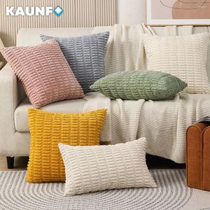 Подушка Kaunfo 15 цветов теплый плюшевый зимний крышка мягкая декоративная декоративность 30x50 см/45x45 см 1 шт.