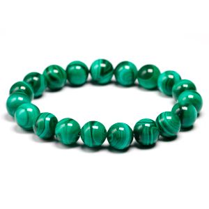 Bracelets AAAAA Natural Malachite Bracelet Women Jewelry Natural Stone Stretch Couple Bracelet For Men Malachite Gem Beads Bracelets