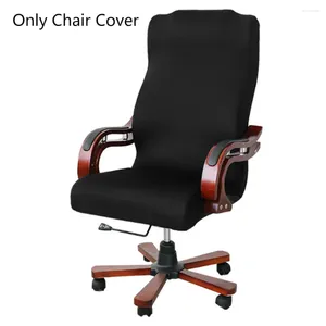 Chair Covers Elastic Stretchable Soft Protective Removable Home Dustproof Slipcovers Anti Slip Solid Office Cover Modern Computer Seat