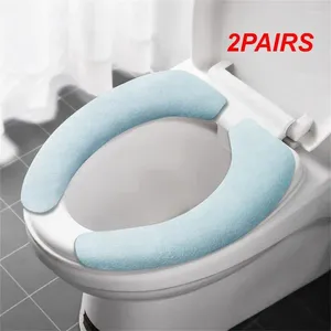 Toalettstol täcker 2pairs tvättbara lätt att rengöra faktiska icke-halkdekorativa höga efterfrågan mjuk innovativ