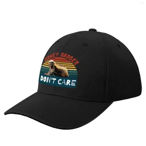 Ball Caps I Don't Care Honey Badger Baseball Cap Snap Back Hat Sun Male Mens Women'S