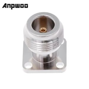 ANPWOO N-KFD-5 N FEMANHA PAINEL MONTE MONTE RF CONECTOR CONECTOR FLANCE SOLDNED Nickelplated