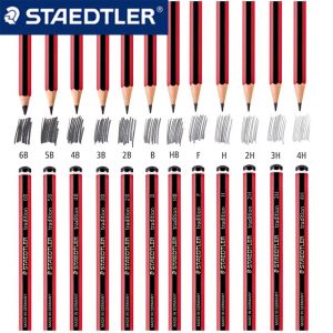 Pennor 12st tyska staedtler -skiss ritning av pennor 110 Professionell målning 2H6B Konstförsörjning Set 2B 6B HB Sketch Writing Pencil
