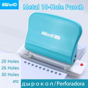 Punch Kwtrio Metal 10 dziurka notatnik papierowy papierowy ręczny metalowy dziur