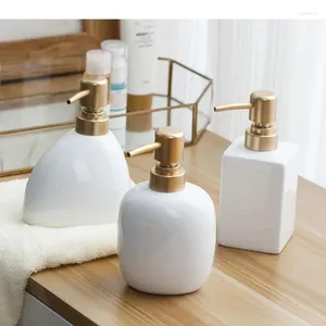 Liquid Soap Dispenser 1pc Nordic Ceramic Lotion Bottle Kitchen Hand Sanitizer Storage Portable Travel Shampoo Bathroom Accessory