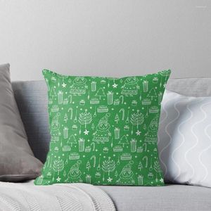 Pillow Santa Workshop Green Throw Anime Girl Covery