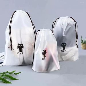 Bolsas de armazenamento 10pcs Bolsa à prova d'água Sapatos multifuncionais Durável Organizador de roupas íntimas com desenho animado para viajar