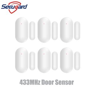Detector 433MHz Sensor da porta Porta sem fio Detector de ímãs Sensores de janela aberta para o nosso sistema de alarme de segurança de ladrões em casa