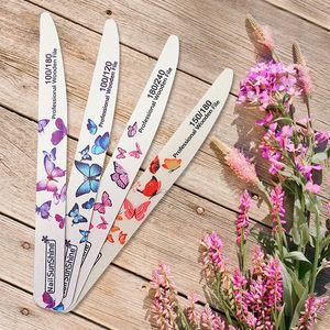 3pcs Professional File Nail File Bandpaper Прочный толстый буфер файлов ногтей для маникюрного шлифовального шлифовального шлифования инструментов для ногтей 100/180