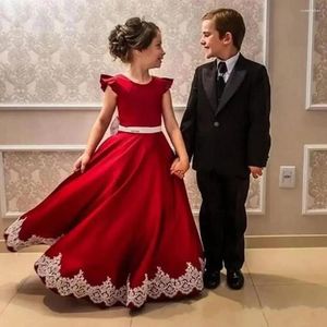 Девушка платья для девочек цветочное платье первое платье причастия для свадебной одежды для выпускного вечера детская элегантная пушистое костюм