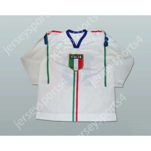 GDSIR Custom Italy National Team Hockey Jersey New Top ED S-M-L-XL-XXL-3XL-4XL-5XL-6XL