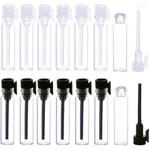 収納ボトル10pcs 1ml/2ml/3ml空のミニグラス香水ロッドラボリックリキッドフレグランステストチューブボトル付き小さなサンプル