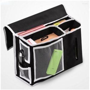 Torby do przechowywania 1PC Pockets Portable pilot -Control Bedside Caddy Wiszący Organizator Torba z 6 sofą