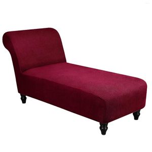 Stol täcker modern fast färgpolyester stretch vardagsrum soffa täcker kort l-formad vilstol utan armstöd 1 bit