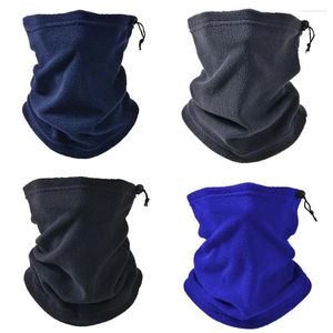 Bandanas Winter Fleece Neck Warmer Gaiter Windproof Face som täcker halsduk Tjock cykelfiske huvudbonader