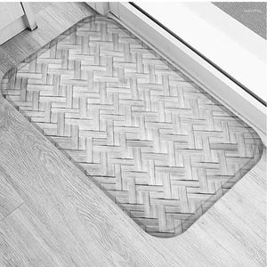 Carpets Nordic Wood Grain Printed Pattern Home Bedroom Kitchen Bathroom Entrance Mat Floor Decoration Non Slip Door