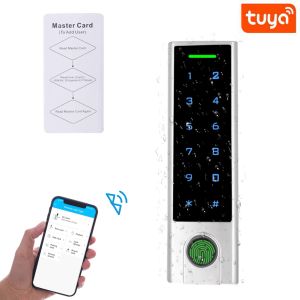 Tastieri di accesso a 125khz RFID Bluetooth Access Controller IP66 Waterproof Fingerprint Access Control TUYA Supporto APP Aggiungi Elimina utenti per app