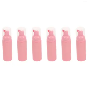 Lagringsflaskor 10 PCS Travel Push Sparkling Press-Type Foaming Portable Soap Dispensers Containrar Refillable Pink Shower Hand Pump