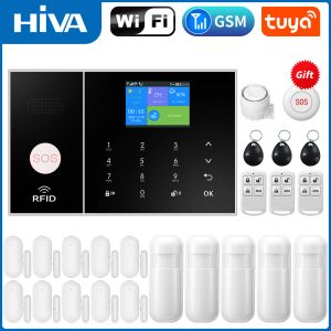 KITS WiFi GSM TUYA Wireless Home Office Security ALLING ALLMENT SISTEMA APP CONTROLLO CONTROLLO CON DELATER AUTOTH ANTITHEFT AUTOFT