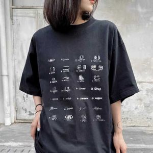 Designer t shirt Shirt Original Family Sleeve Round Neck T-shirt Loose Casual Letter Versatile Tee Unisex Top