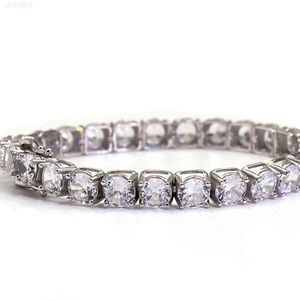 Jóias Moda Icegada 925 Sterling Silver Lab Cultivado Diamond VVs Moissanite Tennis Bracelet for Men Woman