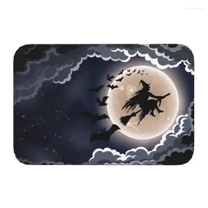 Mattor Halloween Moon Front Floor Door Entrance Mat Indoor Anpassad design Badrum Kök Dörrat Garage Mattan