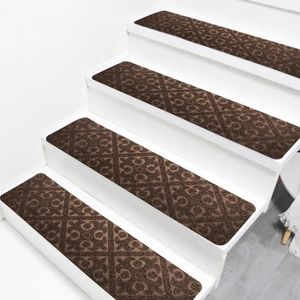 Mattor enkel installation användbar prägling trappmatta matta slitbeständiga tvättbara hushållsmaterial