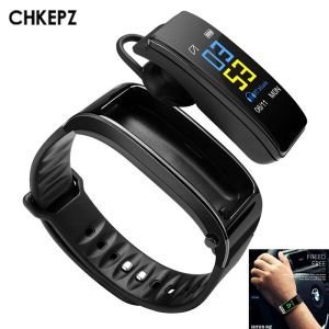 Wristbands Y3 Bluetooth Headset Talk Smart band Bracelet Watch women heart rate Fitness Tracker Sports Smart Watch men Pedometer Wristband