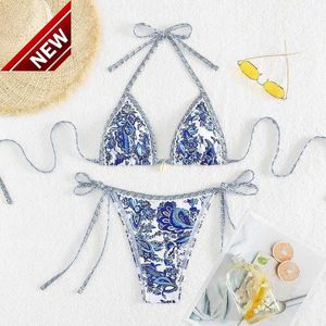 2024 New Fashion Designer Sexy Bikini Sets Cheap Womens Push Up Bikini Sexy Women Swimsuit Female Sexy Bikini Set Brazilian Biquini Swimming Suit Print Bandage Beach