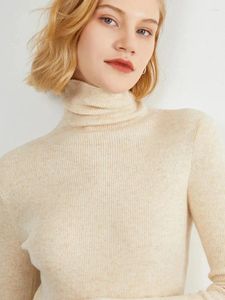 秋と冬のインナーウェアスリムフィットの長袖の暖かさのために、女性のパーカーの山積み底のセーター