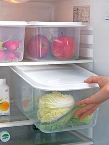 Storage Bottles Home Refrigerator Fresh-keeping Box Kitchen Sealed Cover Food Sub Packaging Plastic Vegetable And Fruit