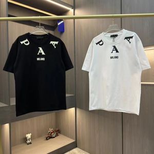 メンズデザイナーTシャツTシャツ夏のシャツカジュアルで多用途のハイストリートデザイナーシャツコットン素材カジュアルレター印刷トップスサイズ範囲S-XXXL