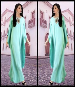 Arabiska kaftan indiska aftonklänningar Chiffon Formella festklänningar Arabiska abaya pärlstav elegant prom klänning robe5808528